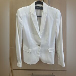 Zara Classic White Blazer